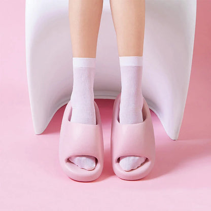 Bread Shoes Soft Slippers in candy colors with 3.5cm thick sole