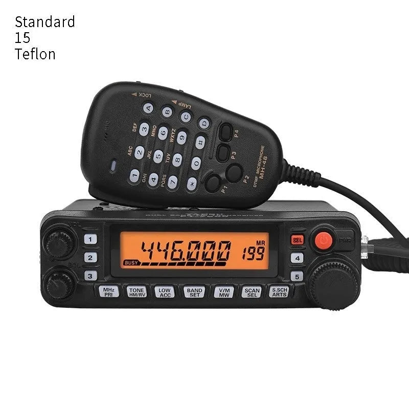 High-power car radio interphone set with walkie-talkie and antenna options for self-driving tours.