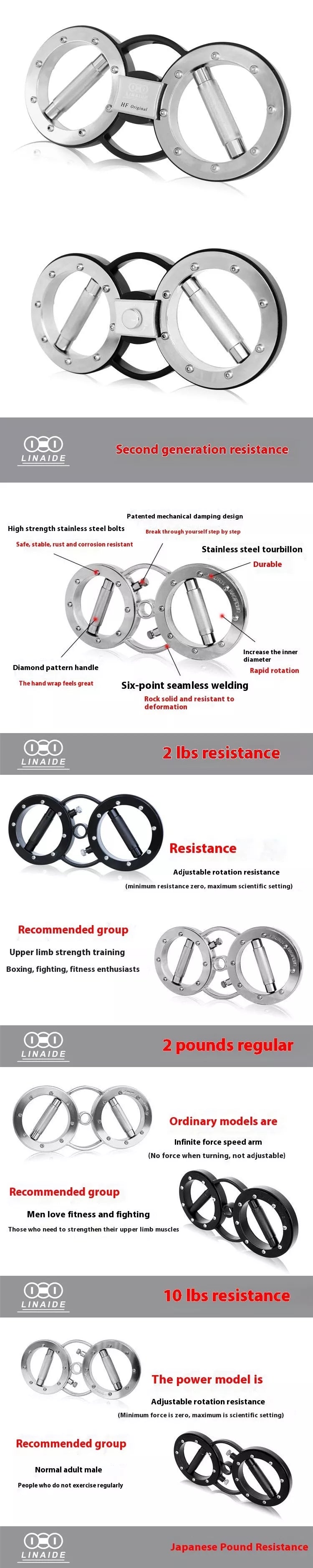 Adjustable Resistance Arm Force Rod for boxing and fitness training