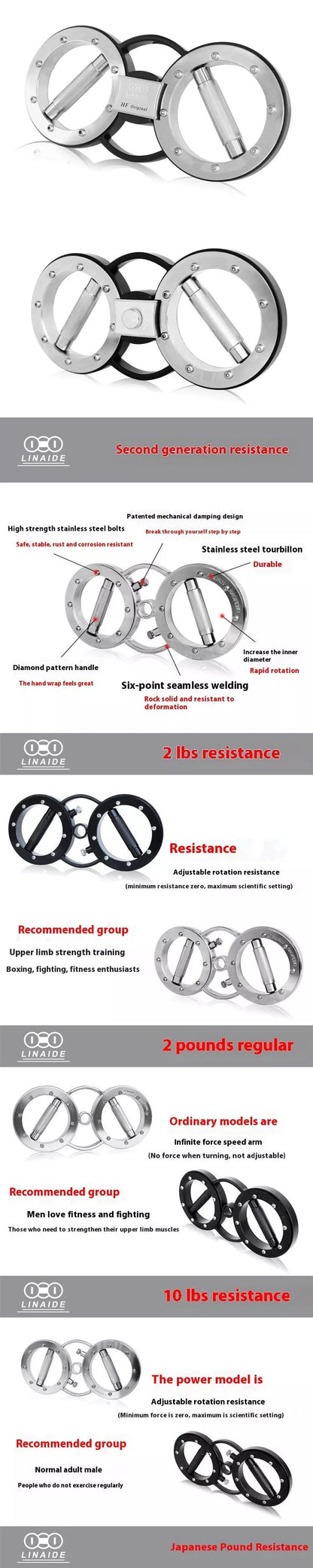 Adjustable Resistance Arm Force Rod for boxing and fitness training