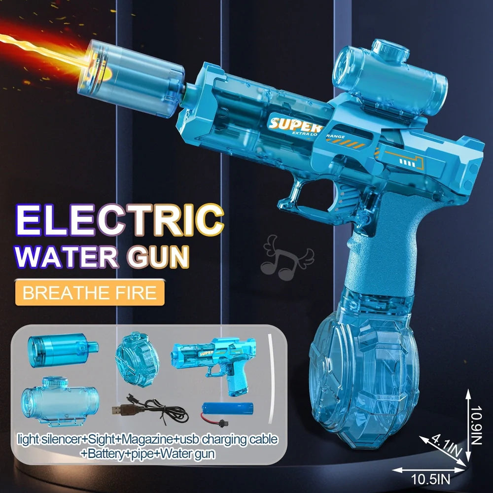 Ice Mouse electric water gun toy with 500ml water tank and high-speed firing system
