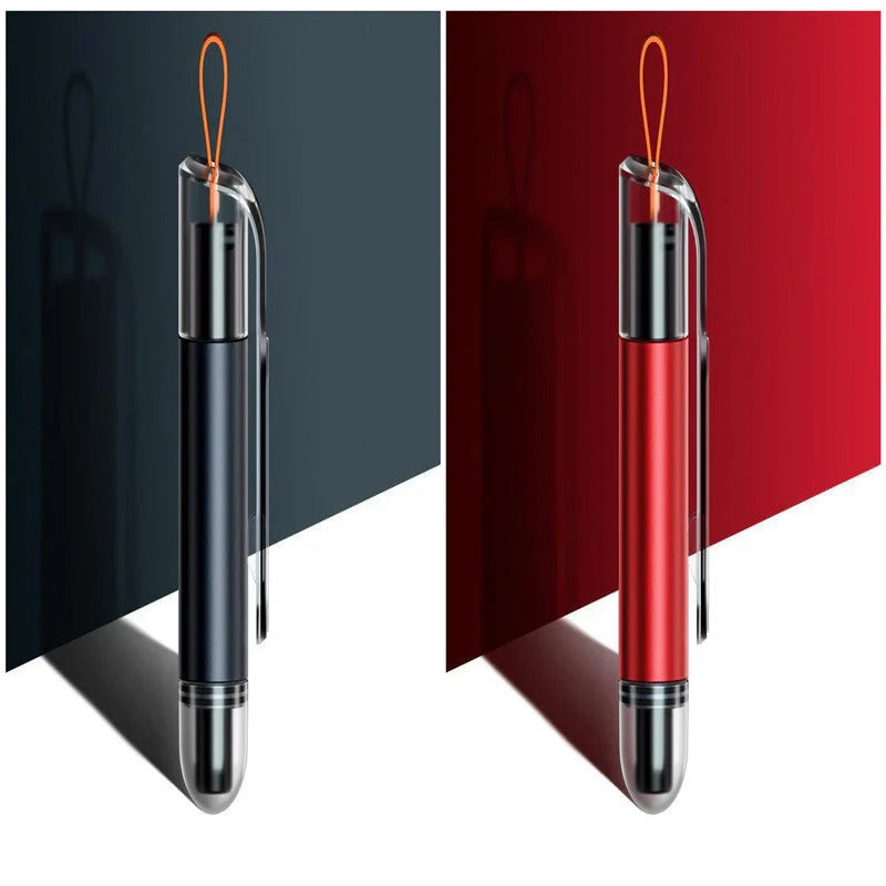 Mini Portable Car Safety Hammer in navy blue and red, compact size for emergency use