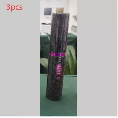 2-In-1 Electric USB Hair Straightening Brush with ceramic coating for healthy styling