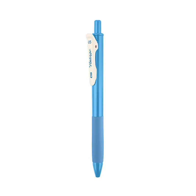 Retro colour gel pen set with plastic barrel and 0.5mm tip in five colour options