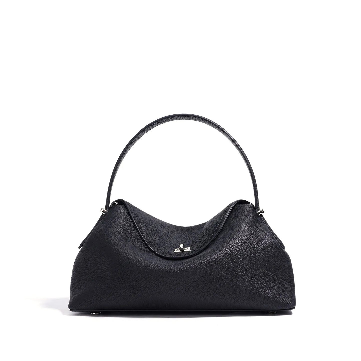 Cowhide leather shoulder messenger bag with pillow shape in multiple colour options