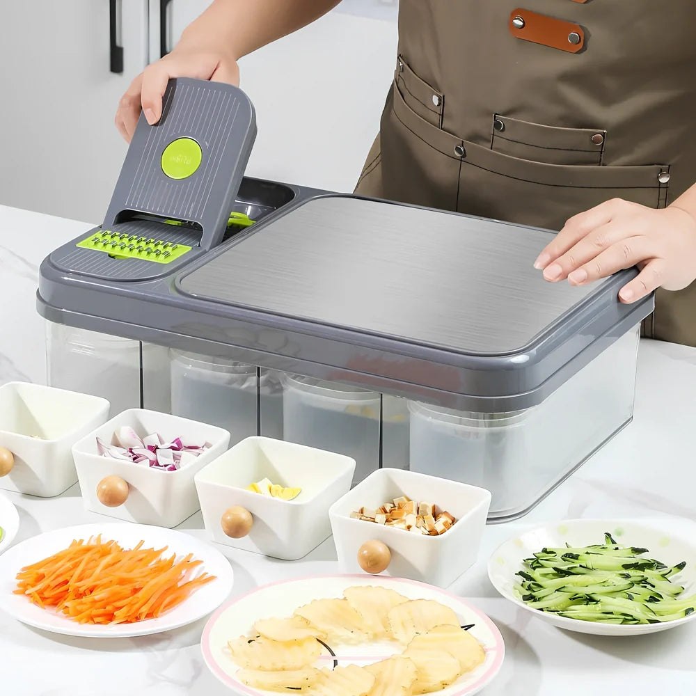 Stainless steel cutting board with wire cutter, 43cm kitchen food preparation surface