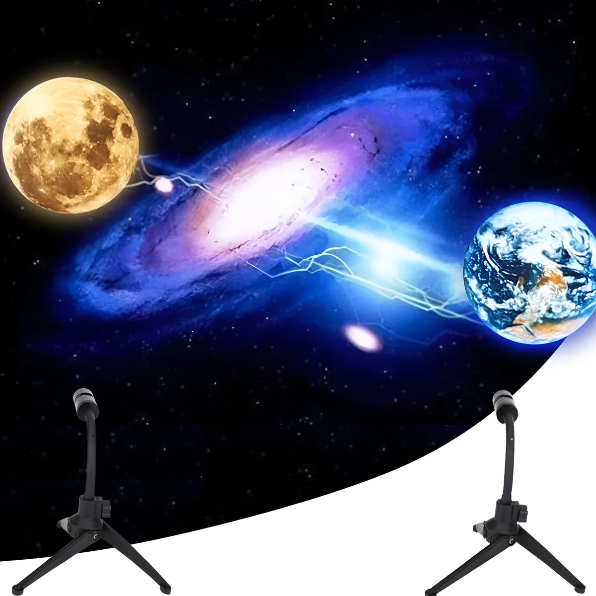 Earth projection night light LED lamp 5W and below with Earth Moon styles and tripod options