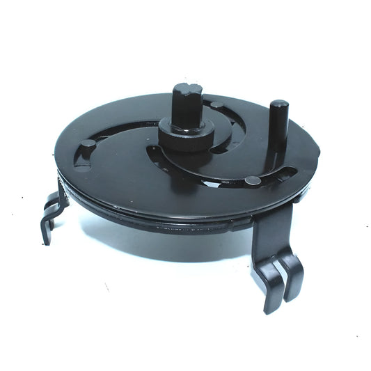 Black disk-shaped 45 steel car fuel tank cap wrench tool for petrol cap removal