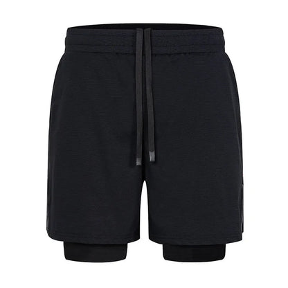 Men's quick-drying small plaid sports shorts in mid waist design available in six colours