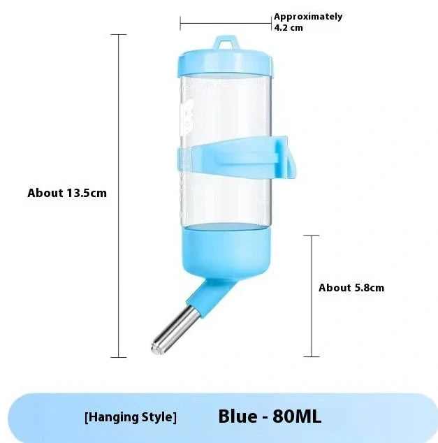 Green ball kettle water feeder with leak-proof design for small pets, showing ball drinking mechanism