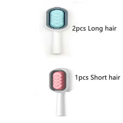 Green plastic pet hair removal comb with disposable wipes for cats and dogs