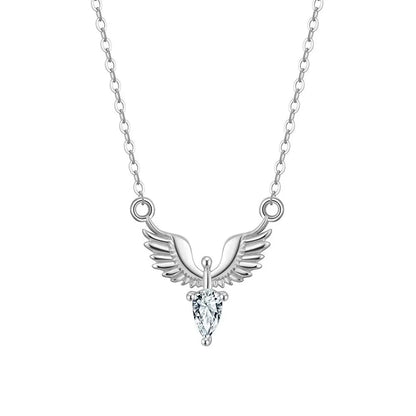 Adjustable 925 silver eagle chain necklace with O-ring links and electroplated finish in white gold or yellow gold colour