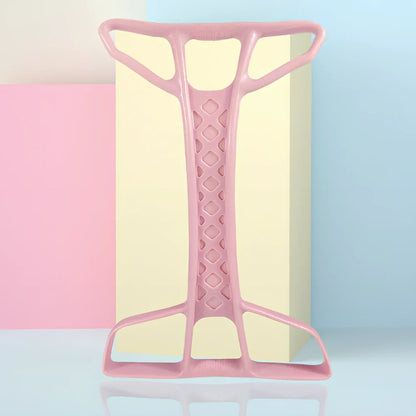 Green resistance band pedal puller fitness equipment with non-slip handles measuring 45x30x3cm