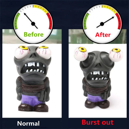Car turbo blow-off valve ornament kit with doll, pressure regulating valve, and pure copper tube for turbo cars