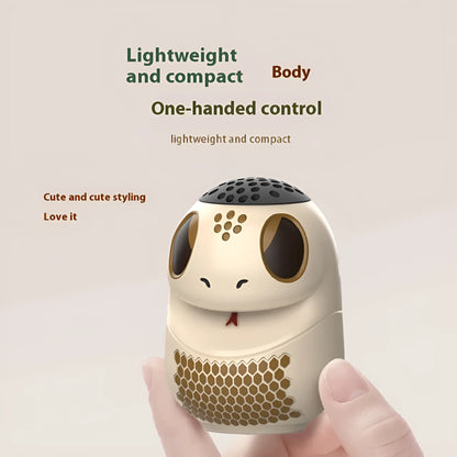 TK900 white cartoon Bluetooth speaker with lighting feature on display