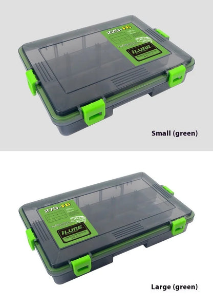 Blue Luya fishing lure storage box with waterproof PP plastic construction