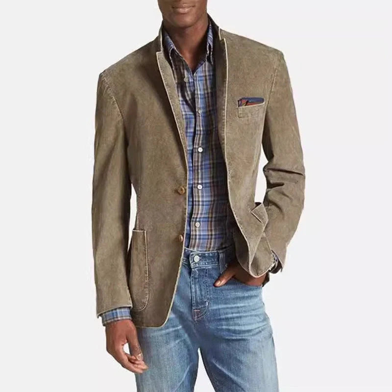 Men's Classic Denim Suit in slim fit design for versatile styling