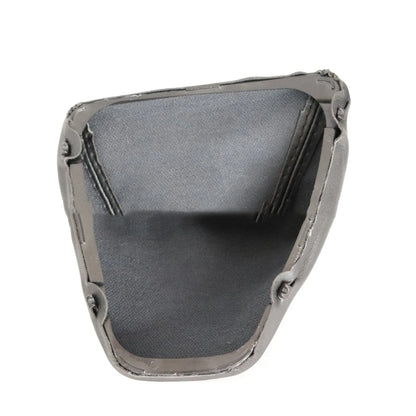Black PU artificial leather gear stick dust cover for BMW 3 Series models.