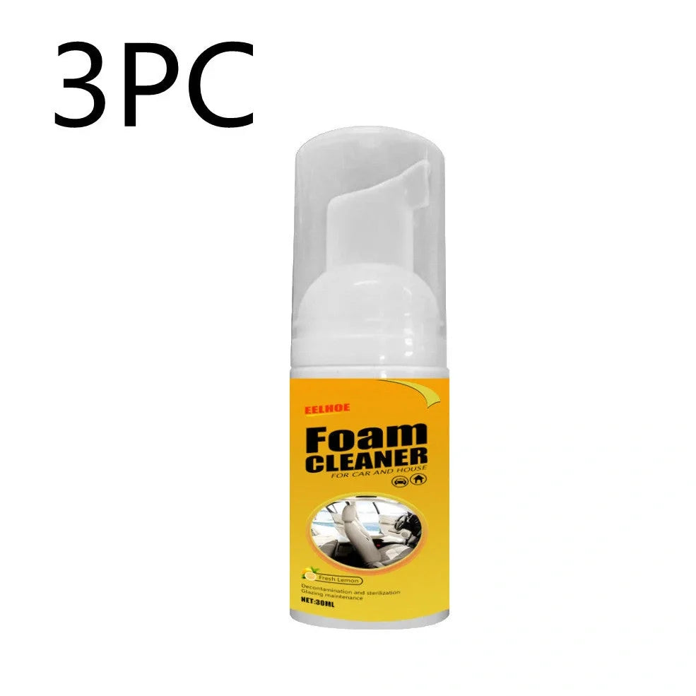 30ml car interior foam cleaner in 112mm container for spot cleaning seats and ceiling
