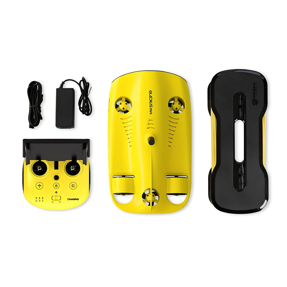 Underwater unmanned submarine equipment with remote control and 100m cable for deep water operations