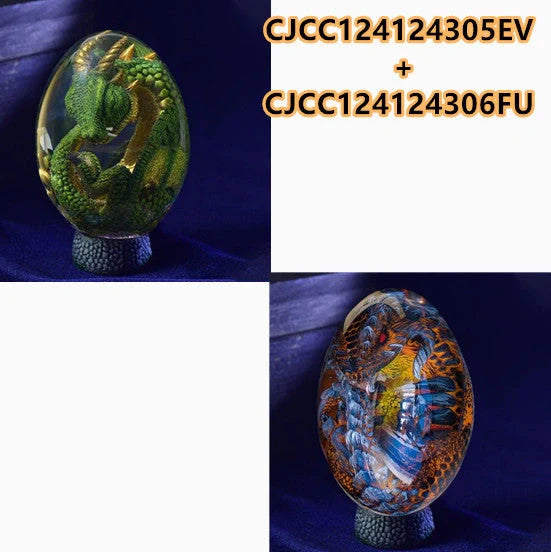 Lava Dragon Egg Desktop Decoration Dinosaur Egg Resin Crafts in various colors and styles