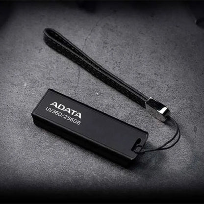 Black car-mounted USB flash drive with waterproof design showing compact dimensions