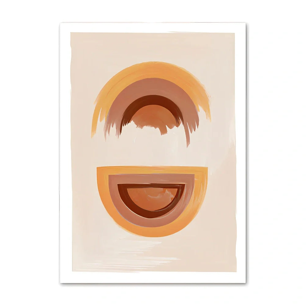 Boho Dreamers canvas wall art showing oil painting on canvas with modern decorative style