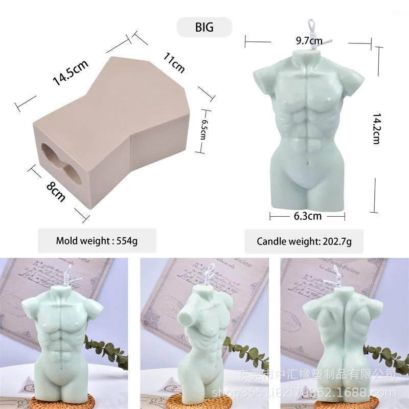 Geometric silicone mould for candle making and plaster casting showing 10cm and 14cm height options