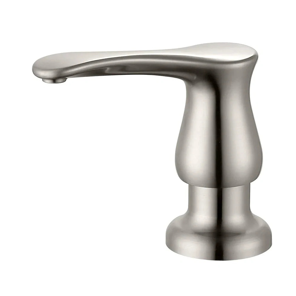 Electroplated kitchen sink hand press accessory with ABS construction in four finish options