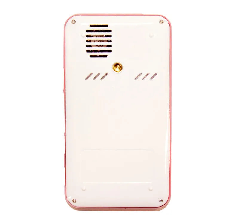 White and rose gold M6S miniature portable Android DLP smart projector with compact design.