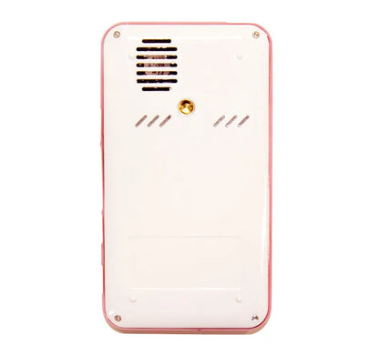 White and rose gold M6S miniature portable Android DLP smart projector with compact design.
