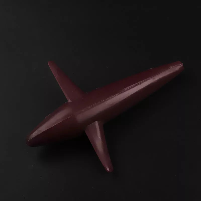 Multi-color sea fishing aircraft lure in purple, green, and blue, 13cm length