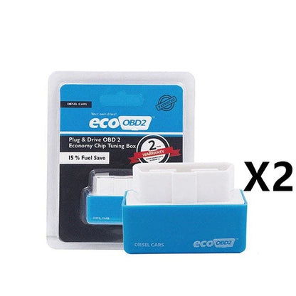 A fuel-efficient gasoline car enhancement device, the EcoOBD2 Chip Tuning Box, which can be plugged into the OBD2 port to improve fuel economy.