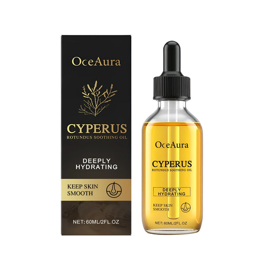 60ml bottle of Cyperus rotundus soothing hair removal oil with natural extract