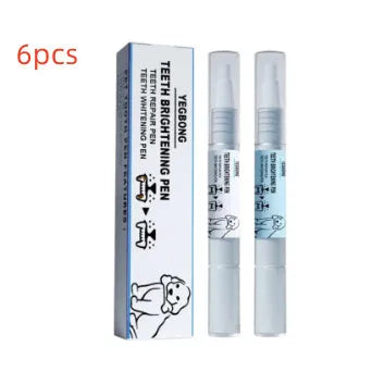 Pet teeth whitening pen with dental brushes for dog and cat tartar removal