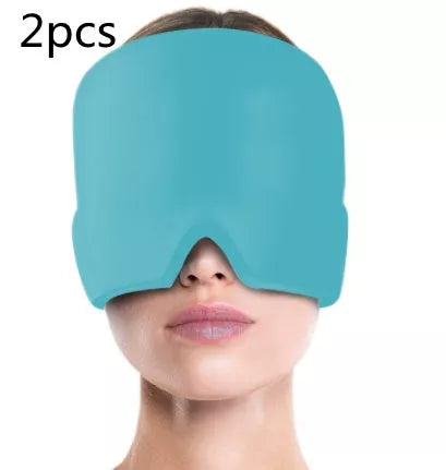 Cold Compress Hood for migraine and stress relief with soft gel design