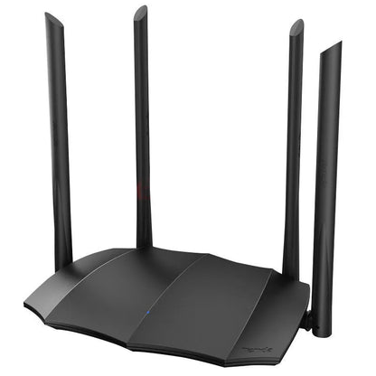 AC8 dual-band wireless router with gigabit ports measuring 365mm by 286mm