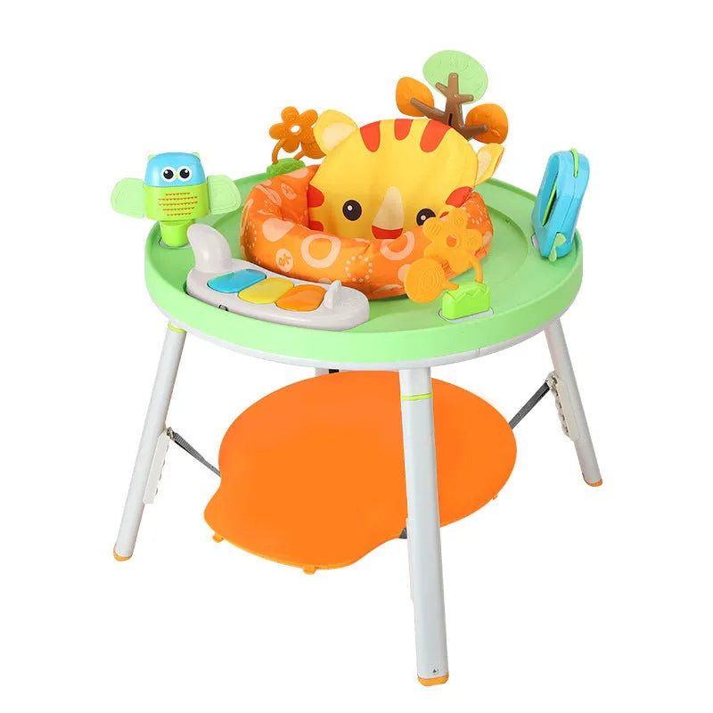 Three-in-one baby jumping chair with developmental toys for vision, intelligence, and motor skill training