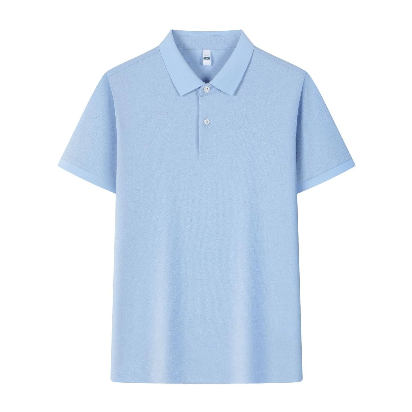 Lapel collar silk polo shirt in ice silk fabric available in multiple colours with asymmetric detail