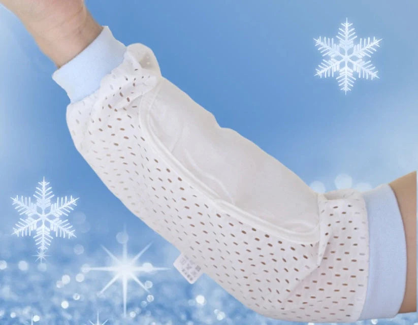 Ergonomic baby nursing arm pillow with breathable ice silk fabric