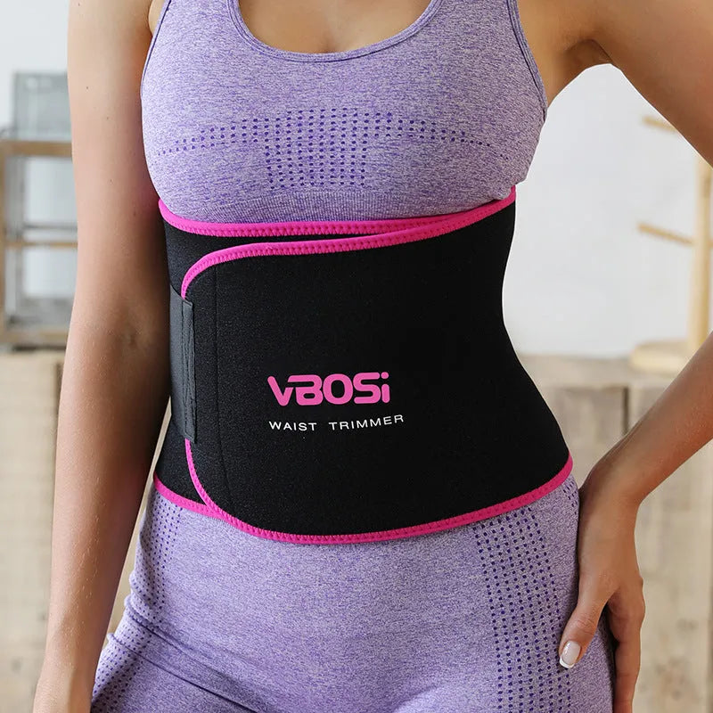 Waist support belt for yoga running fitness and cycling, available in black blue pink orange, sizes L M XL