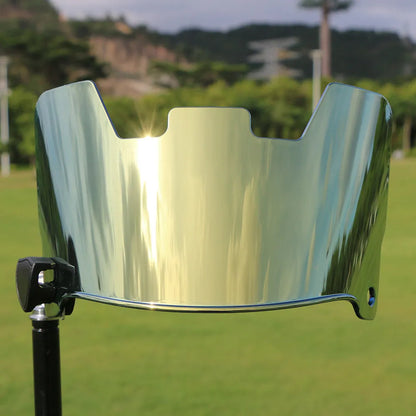 High-strength protective goggles designed for easy installation on an American style rugby helmet, shown in one of 24 available colours.