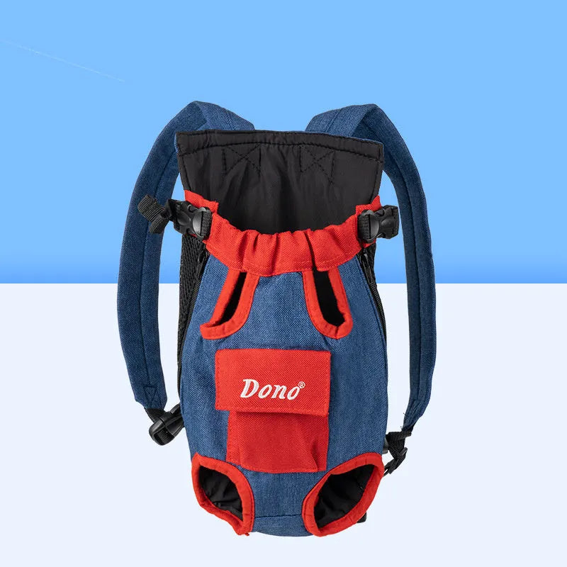 Pet carrier sling bag with breathable mesh panels and cross-shoulder strap