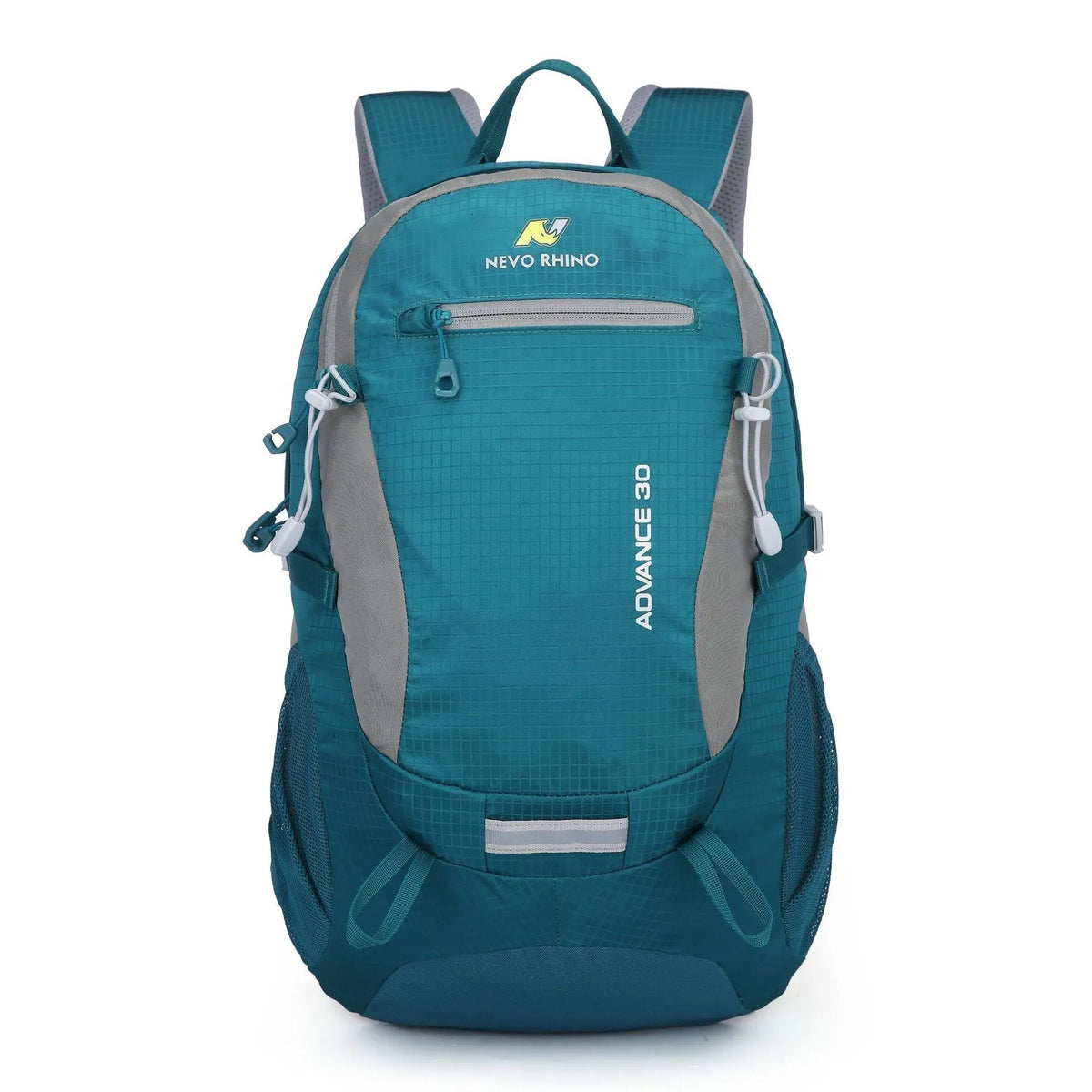 30L nylon outdoor backpack with air pillow straps shown in dark green colour for hiking and travel