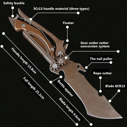 8CR13MOV blade camping knife with 3CR13MOV handle for outdoor use