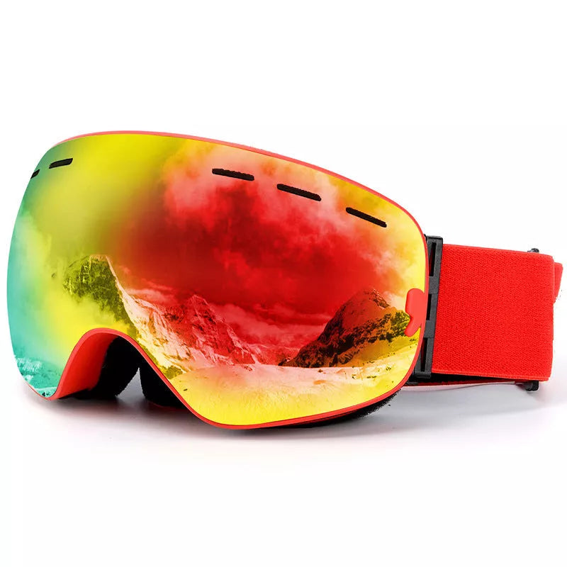 HX18 Edge Ski Goggles with anti-fog coating and windproof design