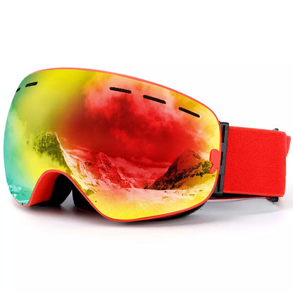 HX18 Edge Ski Goggles with anti-fog coating and windproof design