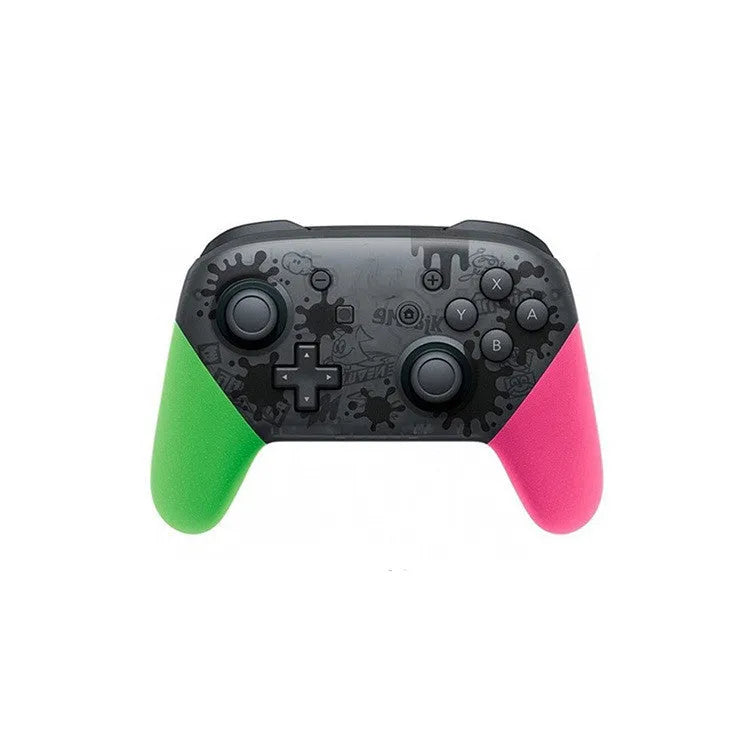 Wireless Bluetooth gamepad with vibration, shown in black, white, red, and green colour variants.