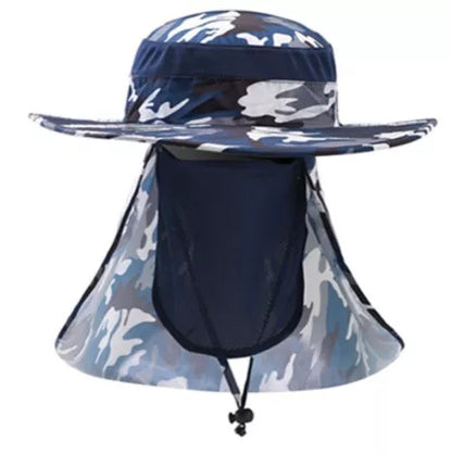 Fisherman's hat with full sun, water, and UV protection in various colors