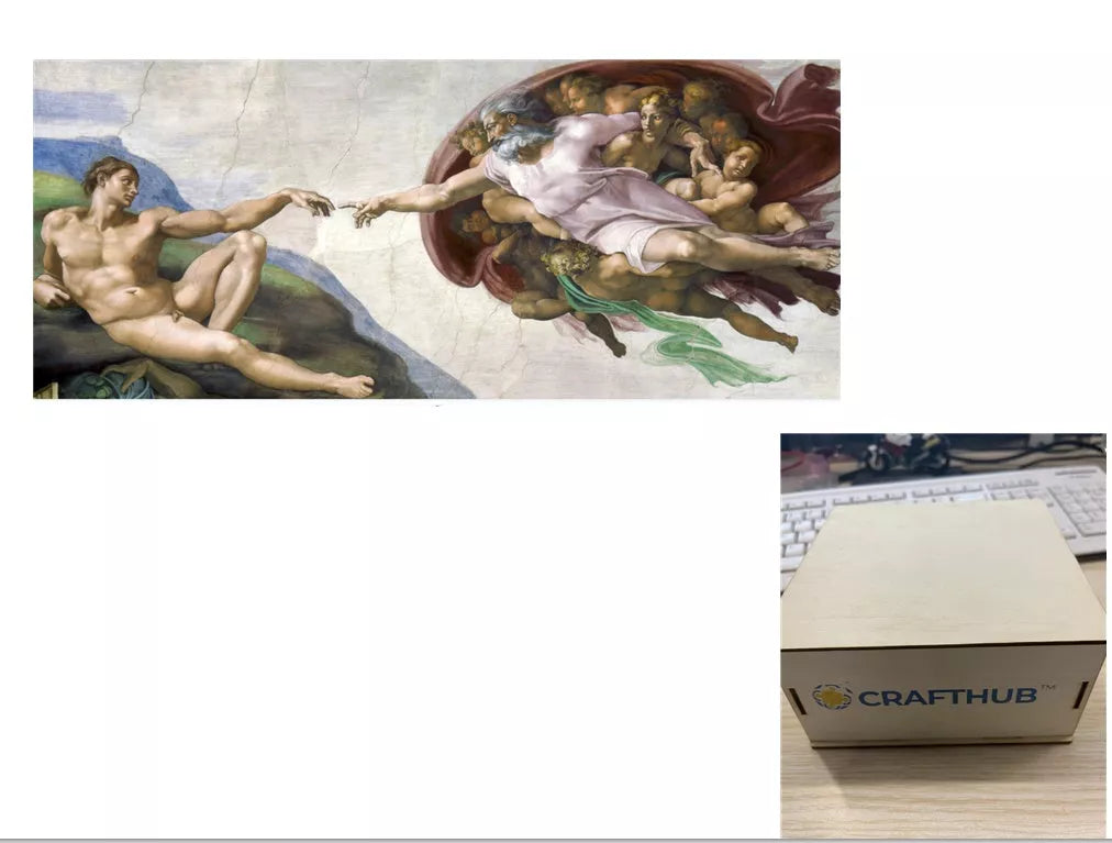 Animal Puzzle Craft Hub A3 Size Wooden Box for puzzle storage and organization